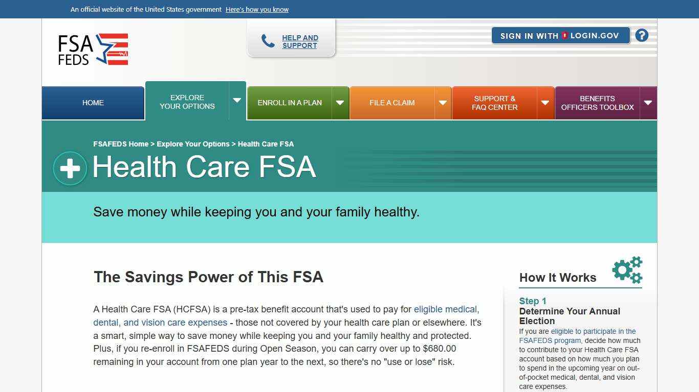 Health Care FSA - FSAFEDS