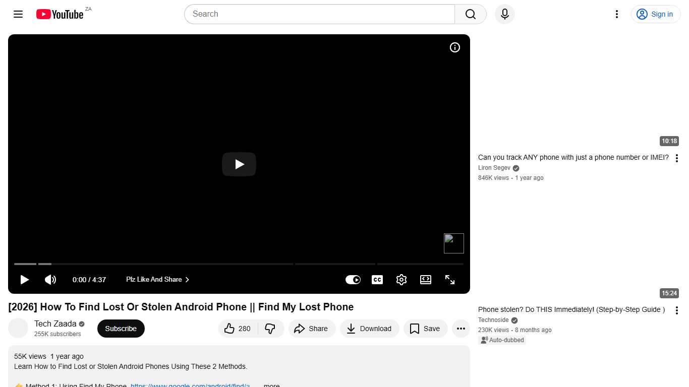 [2026] How To Find Lost Or Stolen Android Phone || Find My Lost Phone - YouTube