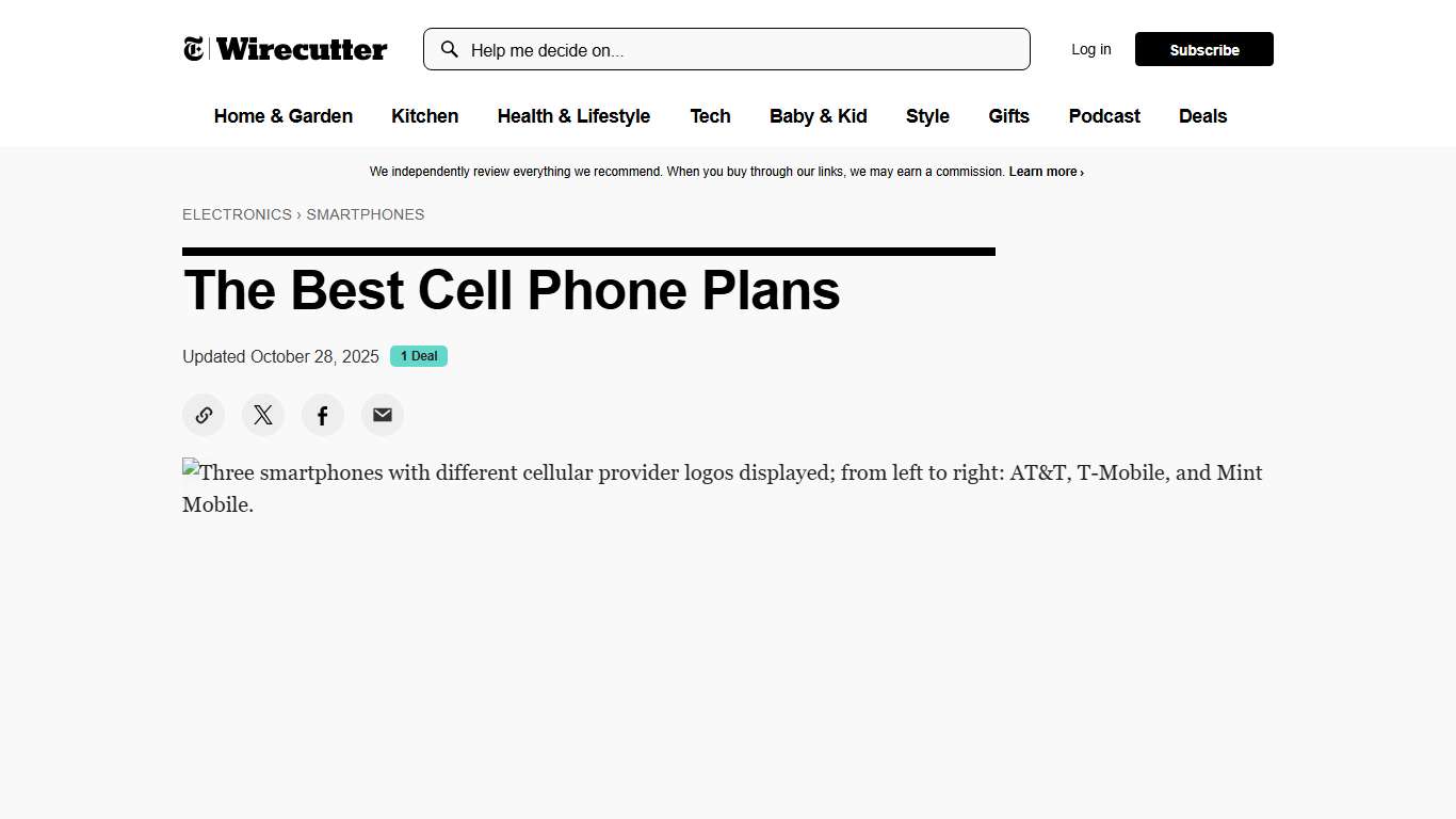 The 5 Best Cell Phone Plans of 2026 | Reviews by Wirecutter